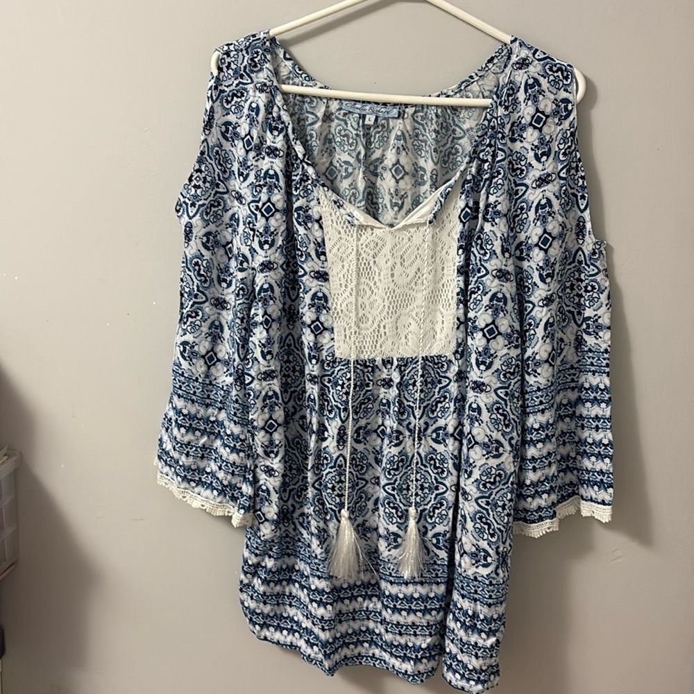 Claudia Richard Blouse Open Shoulder